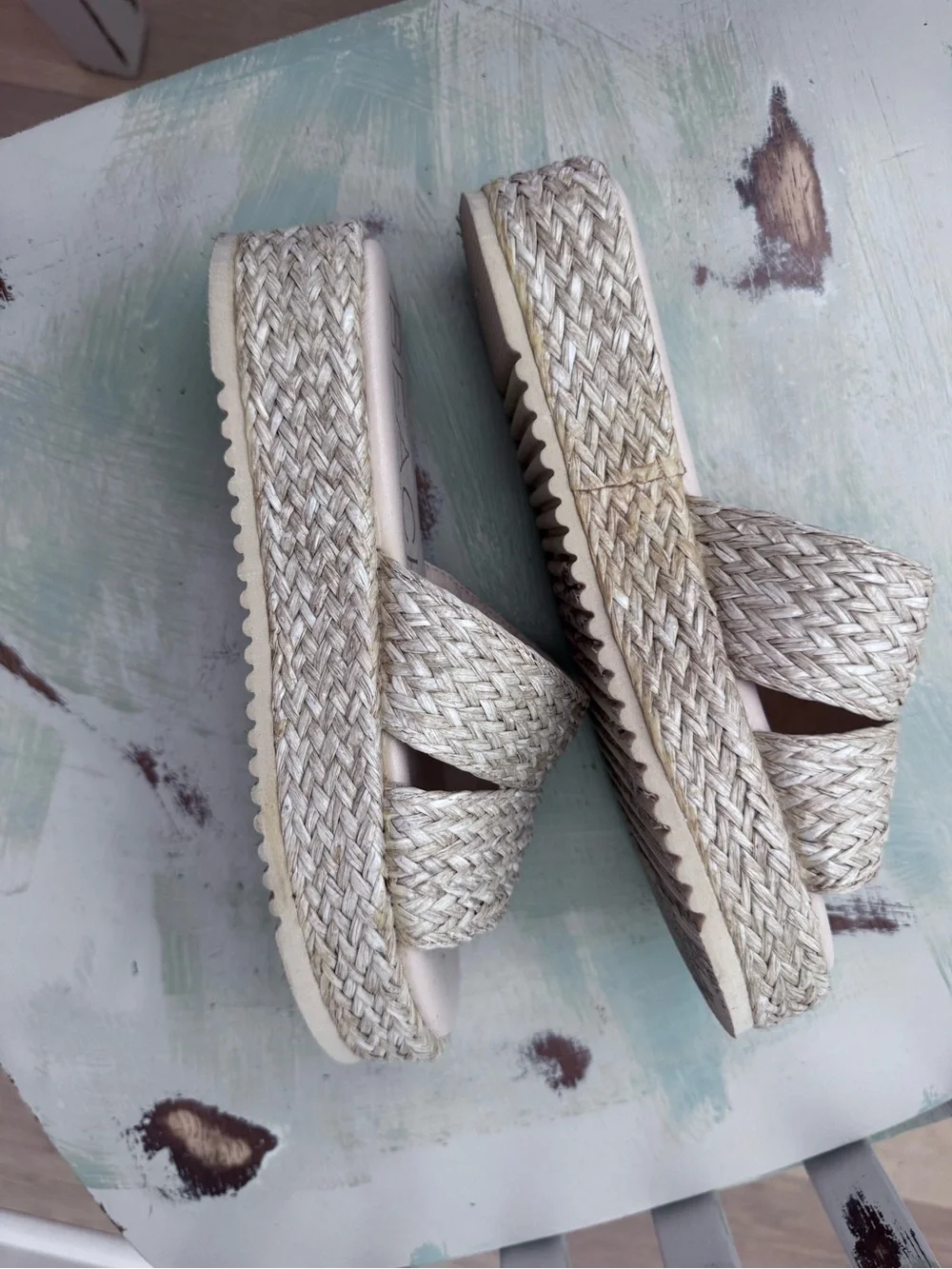 Beach by Matisse straw platform shoes